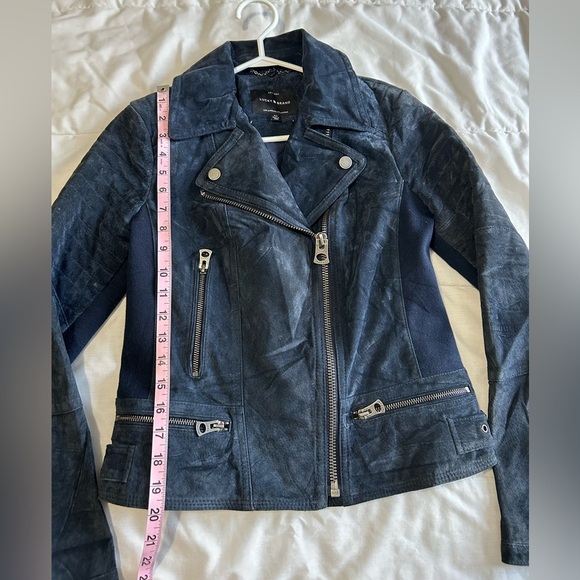 Lucky Brand Leather Suede Moto Jacket - Picture 5 of 8